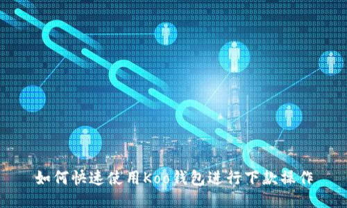 如何快速使用Koo钱包进行下款操作